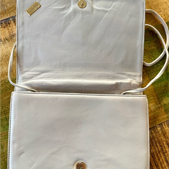 🐍 Vintage Varon Snakeskin Leather Beige and yellow Patchwork Women's Bag - Picture 6 of 11